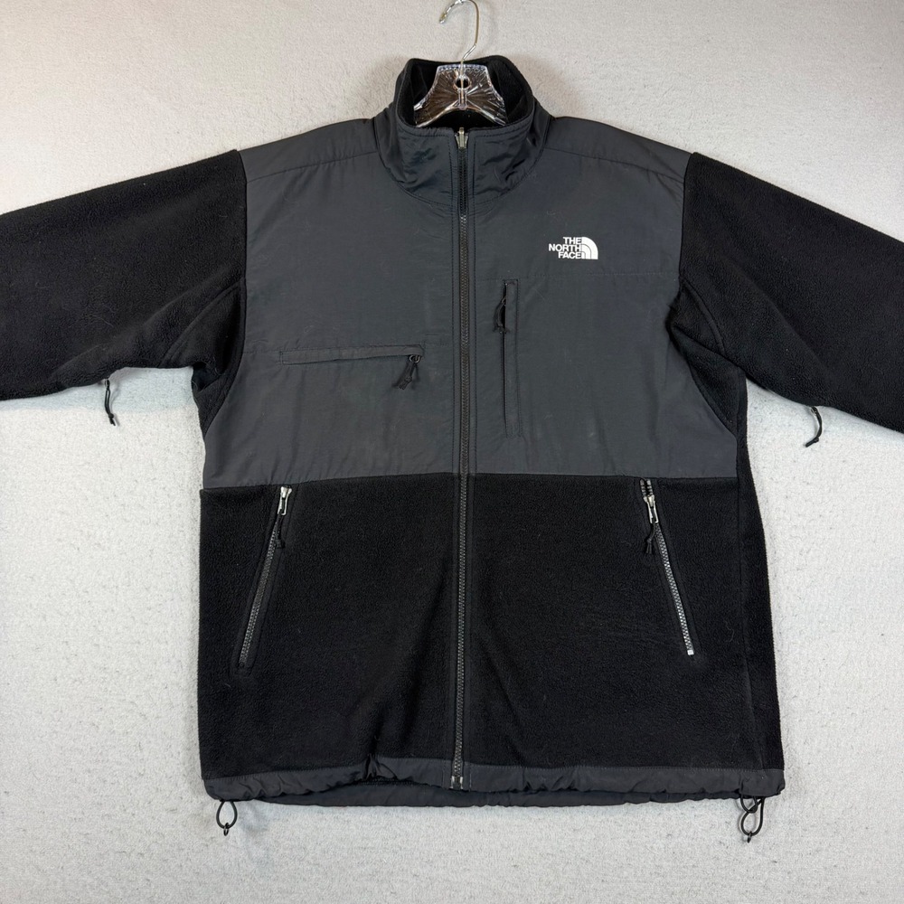 The North Face Jacket Mens Large Denali Black Fleece Full Zip
